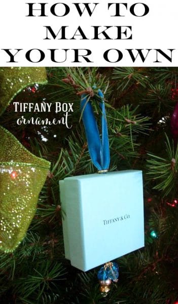 Tiffany box Christmas tree ornament