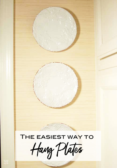 DIY Plate Hanger you can make in minutes with two things.