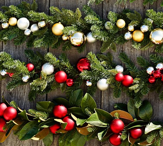 3 Christmas garlands