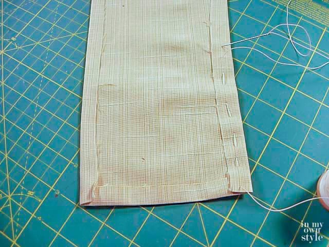 How to Make a Chandelier Chain Cover step by step photo tutorial