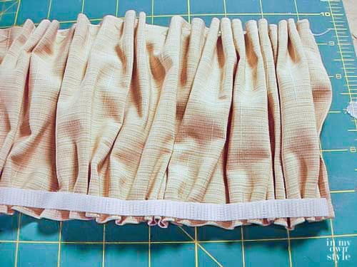 How to Make a Chandelier Chain Cover step by step photo tutorial