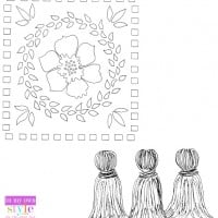 Free Painted rug stencil pattern