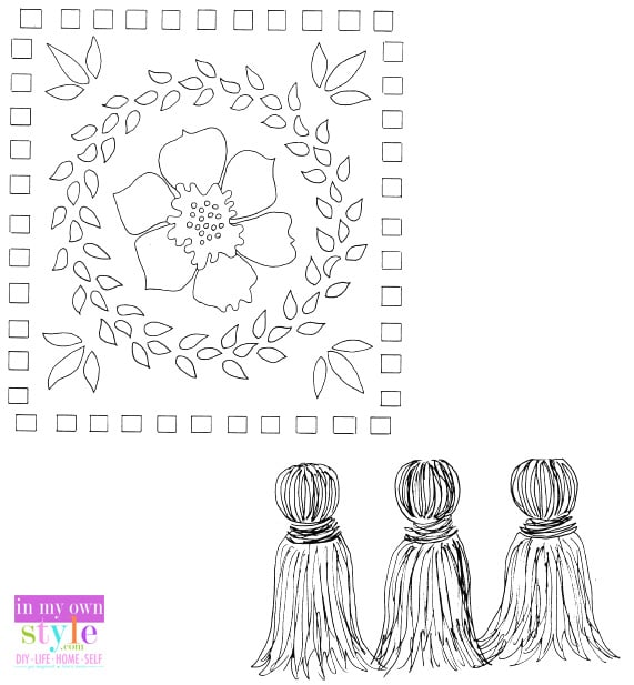 Free Painted rug stencil pattern