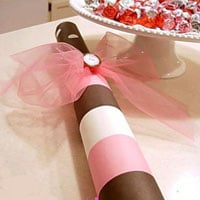Gift box made from a paper towel tube