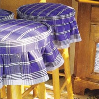 How to cover a stool with fabric