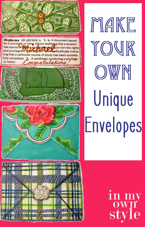 DIY: Embellished Paper Envelopes to use to give gift cards