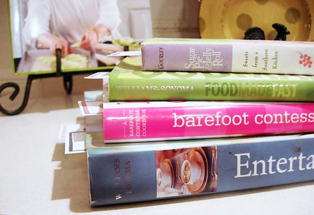 Illustrated cookbook book markers