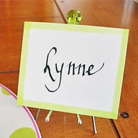 Curtain Hook Place Card Holder