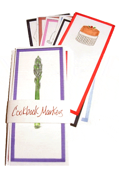 Free set of printable cookbook markers