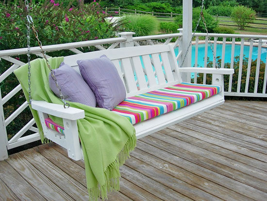 No-Sew chair or bench Cushion cover tutorial
