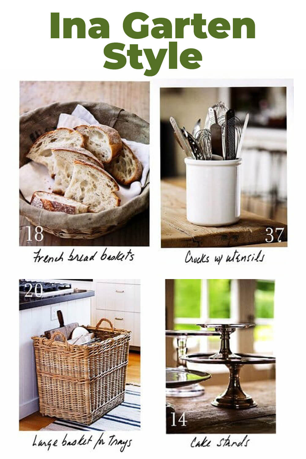 Ina Garten Kitchen and Style tips.