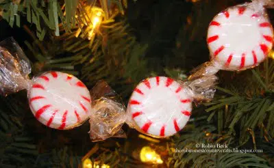 peppermint starlight mint Christmas tree garland