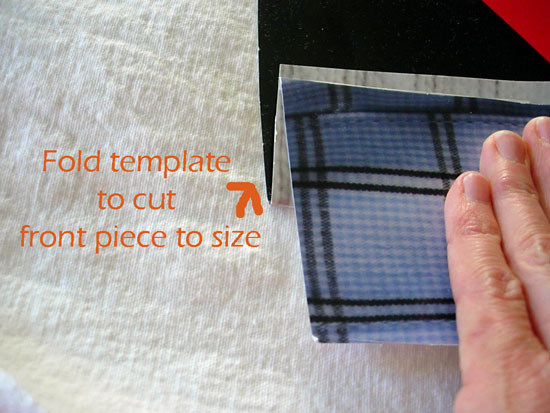 How to make a pattern to make a back slipcover for a chair