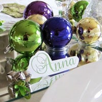 Christmas Place Cards using Jingle Bells
