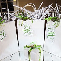 Monogrammed gift tags for easy last minute gift wrapping