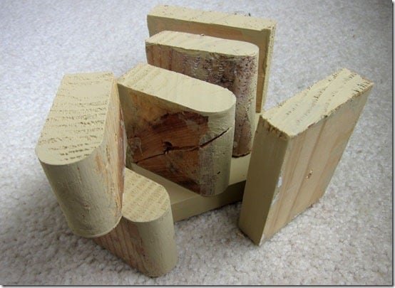 blocks to be used for hanging a mirror gallery wall