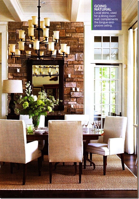 House-Beautiful-Magazine dining table and chairs.