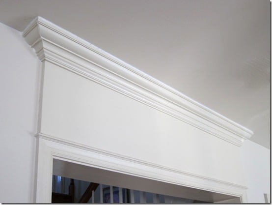 How-to-install-decorative-molding above a door