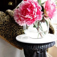 Need a table - repurpose a garden urn into a a chic side table. In My Own Style