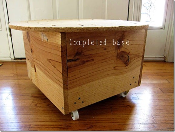 DIY base to make a round ottoman