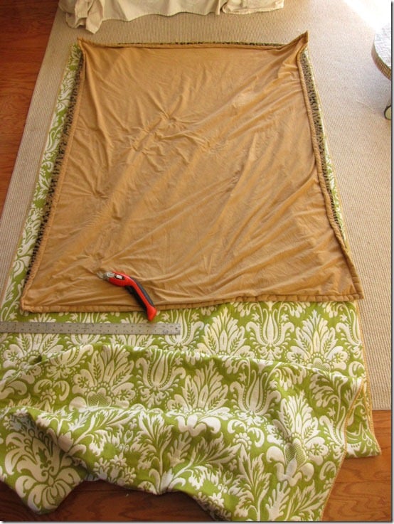 How to use uphosltery fabric to make a throw blanket