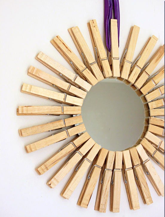 sunburst-mirror-with clothespin frame
