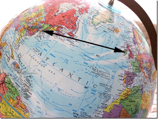 Ireland-globe