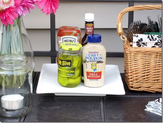 Quick entertaining ideas Condiments-on-tray