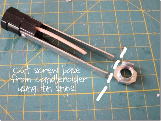 How to take a part a thrift store hanging light.