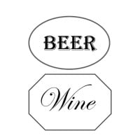 Free Printable Party Labels for coolers and trash cans