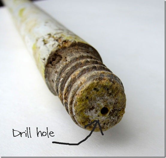 Paint-stick-hole