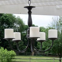 How to make an outdoor chandelier like the ones they sell at Pottery Barn