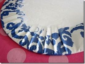 How to wrap fabric around a Fom-Cor insert.