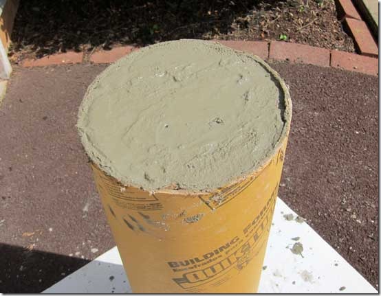 Fill-tube-with-wet-concrete