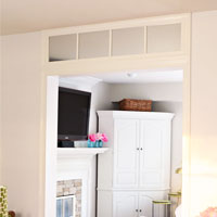 How to make a fake transom above a door