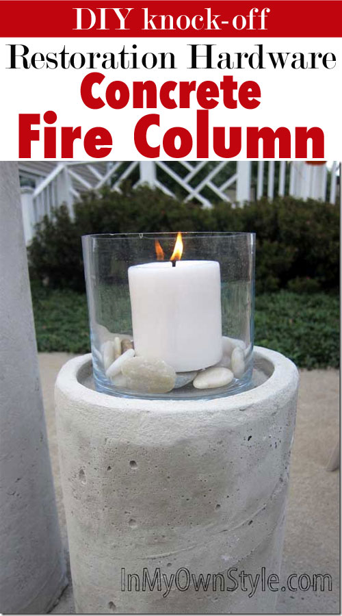 How to make a concrete candle holder for backyard lighting