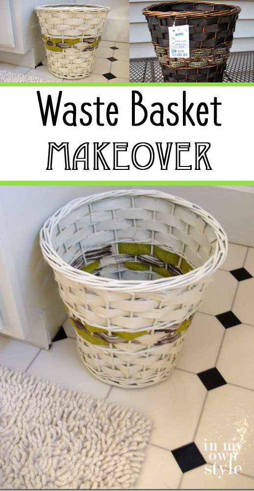 Decorating in the details: waste basket