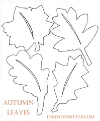 Autumn Leaves Pillow - Free Leaf Pattern to Download