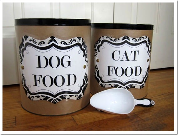Ballard Design Inspired Dog-and-Cat-Food-Cans