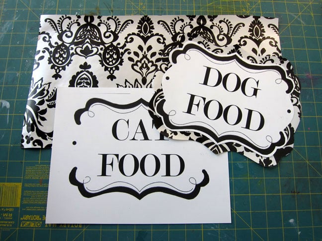 Free printable labels to make Dog and Cat pet food labels