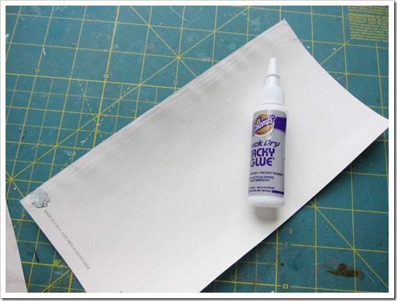 Glue-one-edge-of-paper