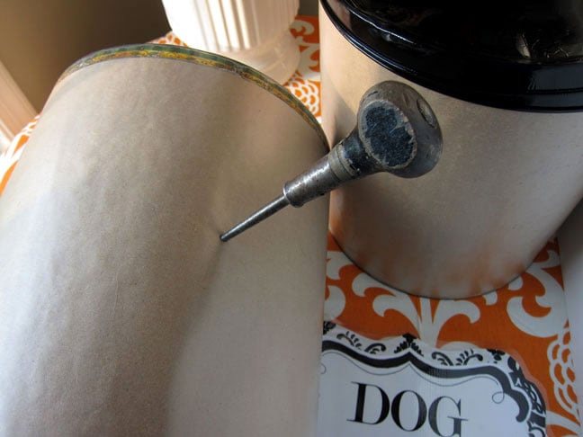 How to make large pet food storage can like Ballard Designs sells