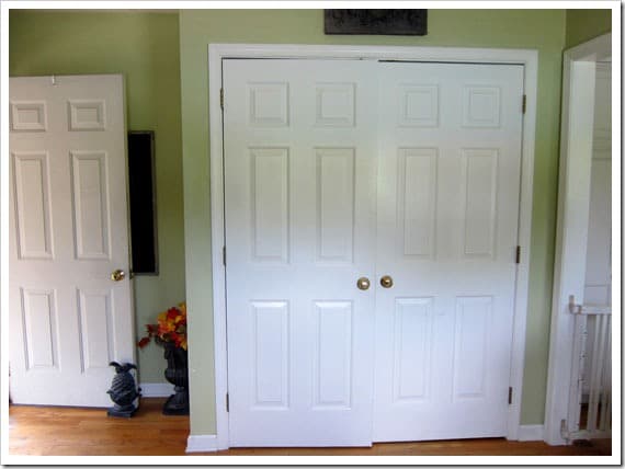 How to turn a coat closet into a pantry
