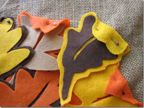 how to make felt appiliques for pillow