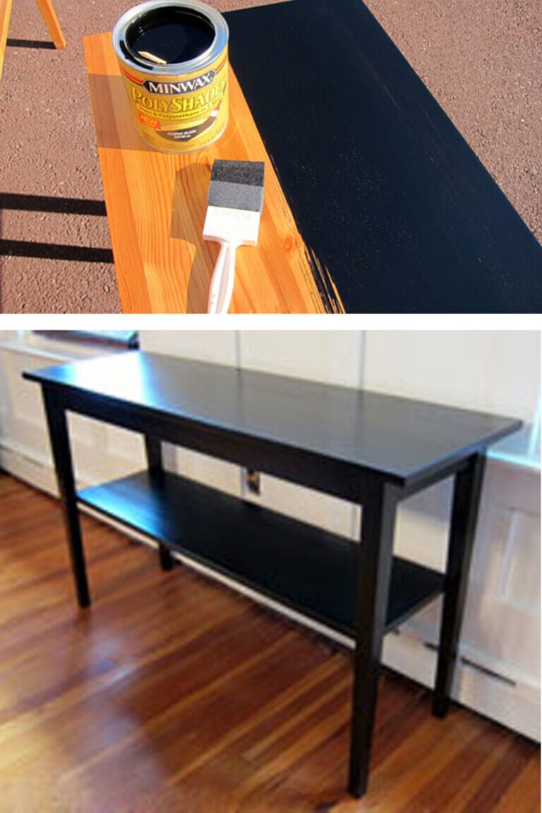 black stain vs black paint on furniture