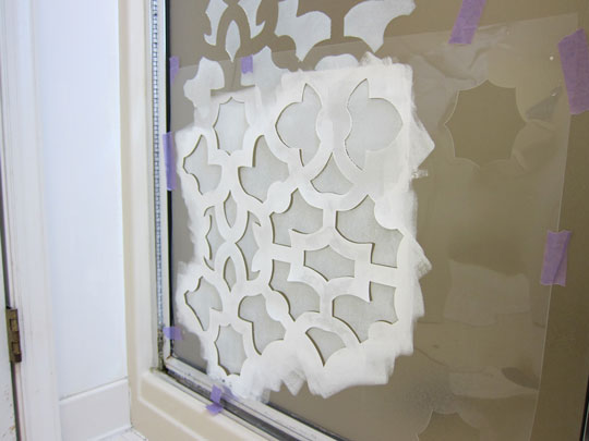 How to stencil a door