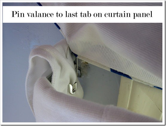 Easy no sew DIY valance