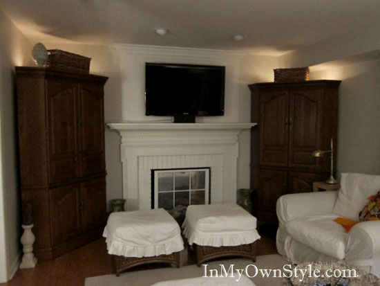How to add lights to the top of hutches and wall cabinets