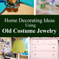 home decor ideas made with old jewelry