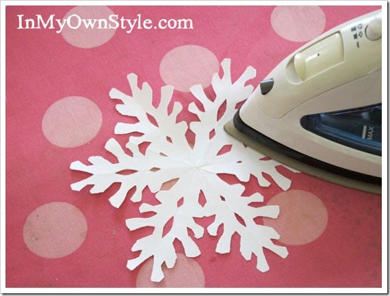 Press-each-snowflake to flatten